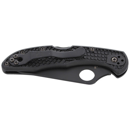 Spyderco Delica 4 FRN Black/Black Blade CombinationEdge Knife (C11PSBBK)