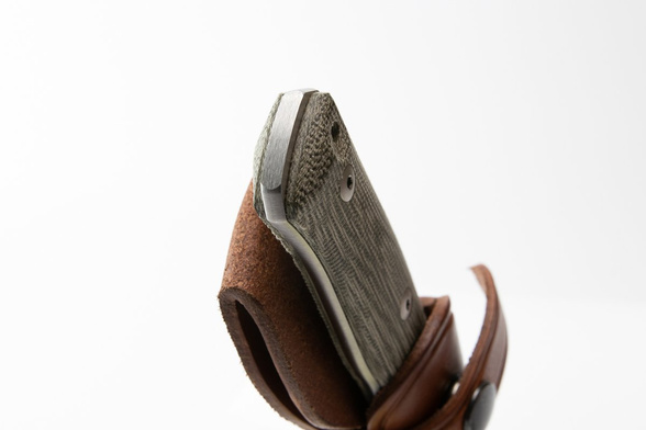 Nóż LionSteel Bushcraft Green Canvas, Satin Blade (B35 CVG)