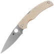 Spyderco Native Chief Knife Brown Canvas Micarta, Satin CPM Cru-Wear by Sal Glesser (C244MPCW)