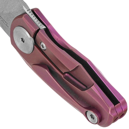 Nóż składany Bestech Tulip Frame Lock Purple Titanium, Stonewashed / Satin M390 by Ostap Hel (BT1913C)