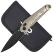 Bestech Mothus Light Bronze Titanium, Black PVD M390 by Kombou Knife (BT2206C)