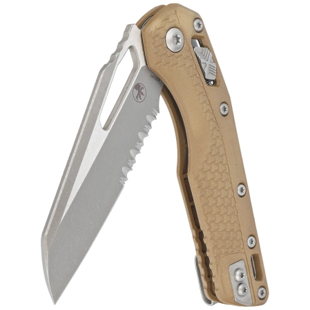 Microtech MSI S/E Ram-Lok Dark Earth Tri-Grip Polymer, Apocalyptic P/S M390MK by Tony Marfione (210T-11APPMDE)