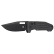 Fox New Smarty CP Automatic Knife, Black Aluminum, Black PVD N690Co by Stefano De Lorenzi (FX-503 ALB)