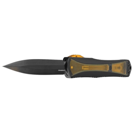 Heretic Knife Manticore X D/E Black Aluminum/Ultem, Black DLC MagnaCut by Tony Marfione Jr.