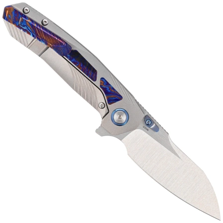 Remette Kestrel Knife Gray Titanium/Timascus, Satin CPM S35VN (RTPO-D)