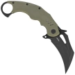 Nóż składany Kubey Wrath Green G10, Blackwashed 14C26N by MUZI Design (KU261F)