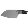 Microtech Santoku 6'' Knife Titanium Bolster/Black G10, Stonewashed M390MK (3200B-10BK)