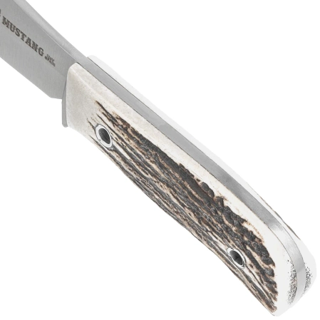 Nóż Muela Mustang-8A Red Deer Stag, Satin X50CrMoV15