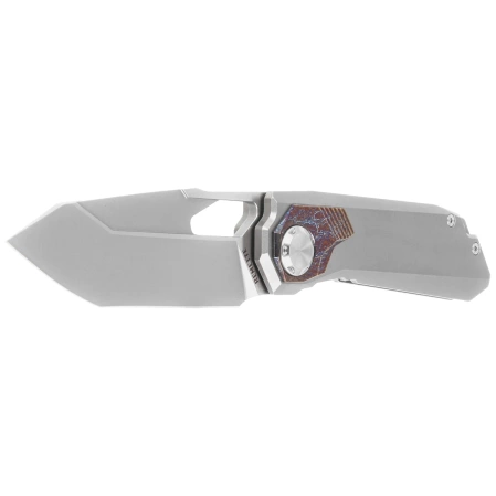 Remette RT-Peregrine Falcon Knife Gray/Thunder Lightning Titanium, Hand Fine Grinding Pearlescent M390 (RTT1-G)