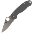 Spyderco Para 3 G-10 Dark Gray Maxamet Plain Knife (C223GPDGY)