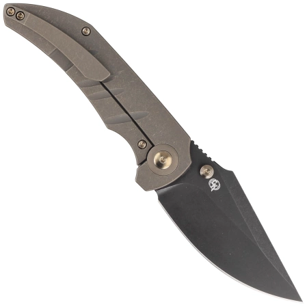 Nóż składany WE Knife Riff-Raff Bronze Titanium, Black Stonewash CPM 20CV by Matthew Christensen (WE22020B-1)