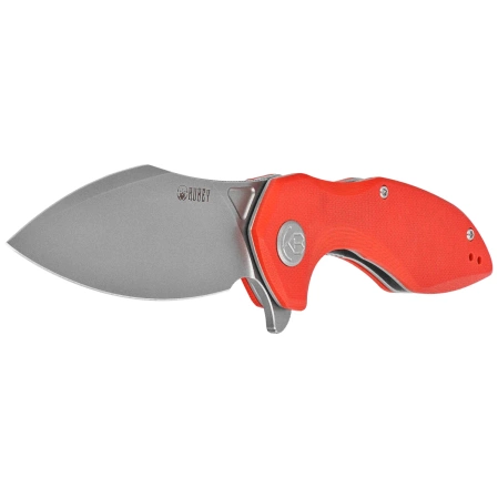 Kubey Nobel Knife Red G10, Beadblasted 14C28N (KU236L)