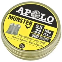 Apolo Monster AirGun Pellets .22/5.51 mm, 200 pcs 1.65g/25.4gr (19931-1)