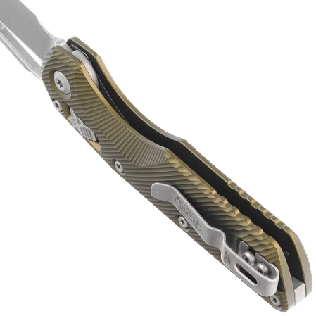 Nóż składany Microtech MSI S/E OD Green Fluted Aluminium, Apocalyptic M390MK by Tony Marfione (210-10APFLOD)