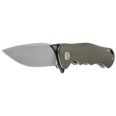 Bestech Bobcat Knife Green G10, Black Stonewashed / Satin D2 (BG22B-2)