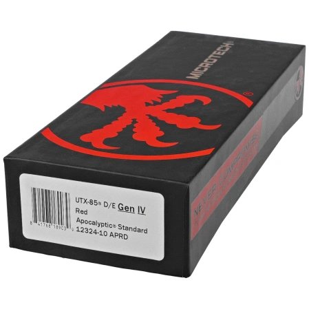 Microtech UTX-85 Gen IV D/E OTF Knife Red Aluminum, Apocalyptic M390MK by Tony Marfione (12324-10APRD)