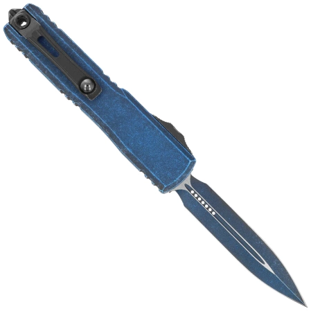 Microtech Ultratech Gen III ZBP D/E OTF Knife Cerakote Weathered Blue Aluminum, Cerakote Weathered Blue M390MK by Tony Marfione (1122-1WBL)