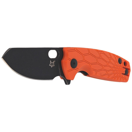 Fox Baby Core FRN Orange Knife, Black Stonewashed N690 by Jesper Voxnaes (FX-608 OR)