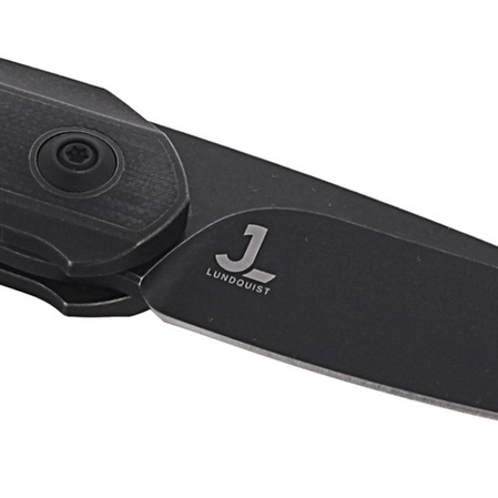 WE Knife Black Void Opus Black Titanium / Black G10, Black Stonewashed CPM 20CV by Justin Lundquist (2010D)