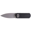 WE Knife Eidolon Drop Point Black G10, Stonewashed CPM 20CV by Justin Lundquist (WE19074A-B)