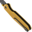 Bestechman Velix Knife Yellow G10, Black PVD 14C28N by Ostap Hel (BMK07E)