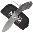 MKM Hero Knife Marbled Carbon Fiber, Satin M390 by Tommaso Rumici (MK HR-CFT)
