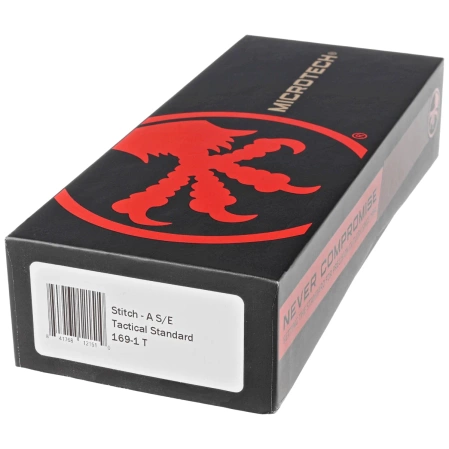 Microtech Stitch-A S/E Automatic Knife Black Aluminum, Tactical M390 by Borka Blades and Tony Marfione (169-1T)