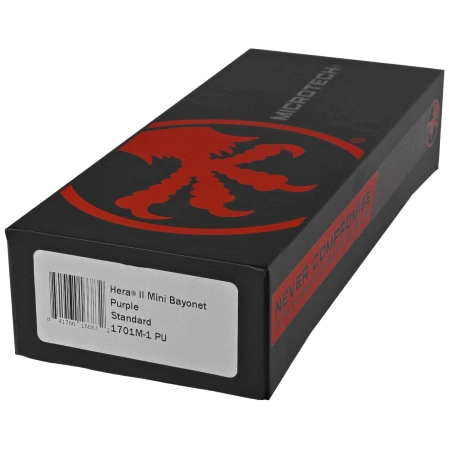 Nóż automatyczny OTF Microtech Hera II Mini Bayonet Purple Aluminium, Black M390MK by Tony Marfione (1701M-1PU)