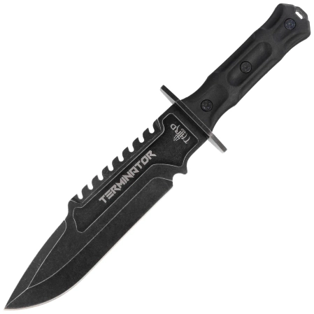Nóż Third Decor Habitat Terminator Black Rubberized ABS, Stonewashed 420 (H0301)