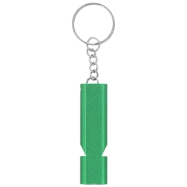 Barbaric Whistle Key-ring Green Aluminum (16215-GR)