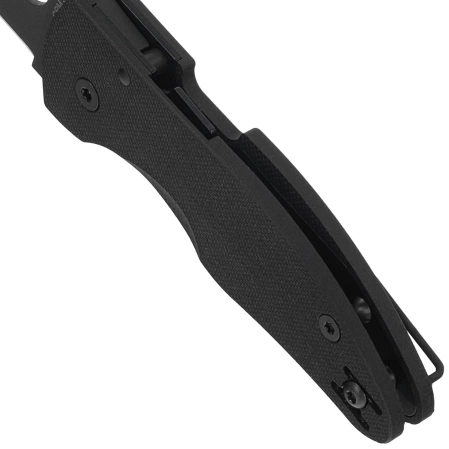 Nóż składany Spyderco MicroJimbo Black G10, Black DLC Plain CPM S30V by Michael Janich (C264GPBK)