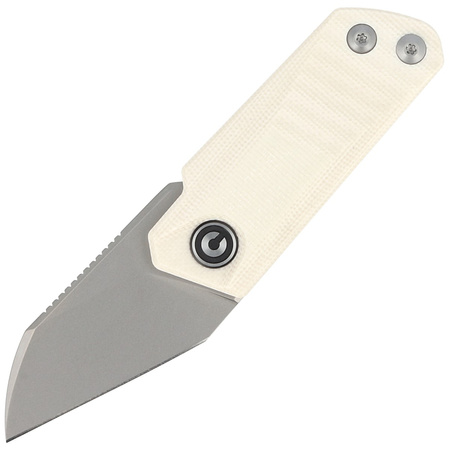 Civivi Ki-V Ivory G10, Silver Bead Blasted 9Cr18MoV by Ostap Hel (C2108C)