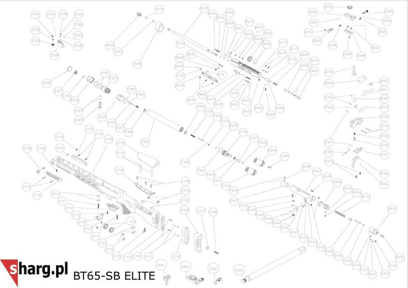 PCP Hatsan BT65, BT65 Carnivore airgun sleeve (2663-2664)