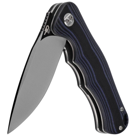 Nóż składany Bestech Bobcat Black / Blue G10, Black Stonewashed / Satin D2 (BG22D-2)