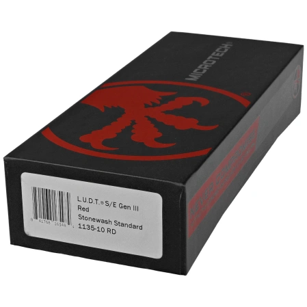 Microtech LUDT Gen III S/E Automatic Knife Red Aluminum, Stonewashed M390MK by Tony Marfione (1135-10RD)