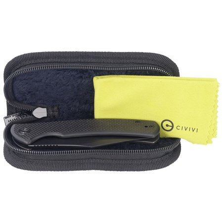 Civivi Knife Sinisys Black Coarse G10, Black Stonewashed 14C28N (C20039-1)