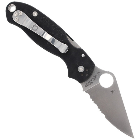 Spyderco Para 3 G-10 Black CombinationEdge Knife (C223GPS)