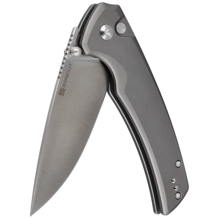 Sencut Serene Gray Aluminium, Satin D2 knife (S21022B-3)