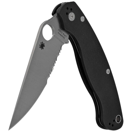 Nóż składany Spyderco Military 2 Black G10, Satin CPM S30V by Sal, Eric Glesser (C36GPS2)