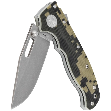 Demko AD20.5 Clip Point Knife Digi Camo G10, Stonewashed CPM S35VN by Andrew Demko (205-S35-CPDC)