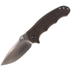 Nóż składany CIVIVI Hooligan Dark Hazel Micarta, Satin Blade (C913B)