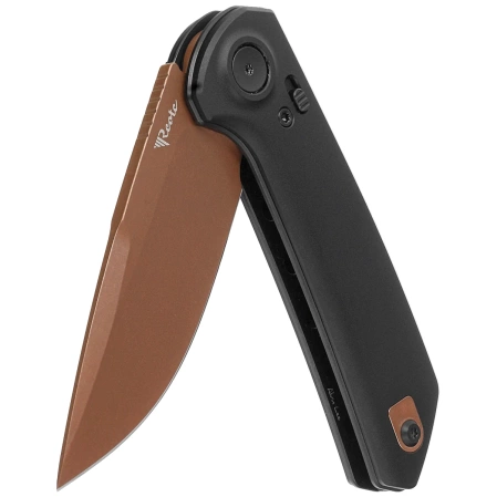Reate PL-XF-A-10 Knife Black Aluminum, Bronze PVD Nitro-V