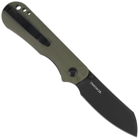 Civivi Crabby Knife OD Green G10, Black Stonewashed 14C28N by Ken Onion Jr. (C24055-1)