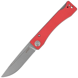 Nóż składany Kubey Akino Red G10, Beadblasted 14C28N by Tiguass (KU2102F)