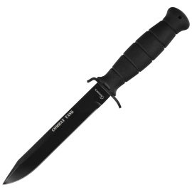Martinez Albainox Combat Task Knife Glock Type Black ABS, Black 3Cr13Mov (32084)