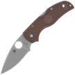 Spyderco Native 5 Lightweight Sprint Run Knife Brown FRN, Satin CPM 15V by Sal Glesser (C41PBN15V5)