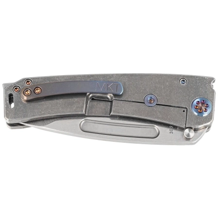 Nóż składany Medford Marauder-H D/P Tumbled Titanium, Flamed HW/Clip, NP3 Breaker, Tumbled S45VN by Greg Medford (MK045STD-01TM-TFCF-BN)