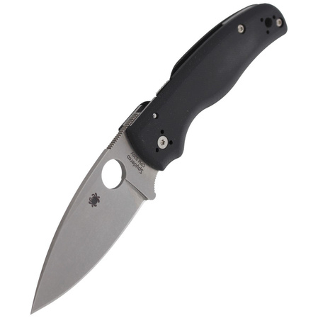 Nóż składany Spyderco Shaman Black G10, Stonewashed CPM S30V by Sal Glesser (C229GP)