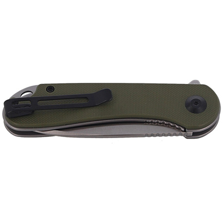 CIVIVI Knife Elementum Flipper OD Green G10, Satin Finish (C907E)
