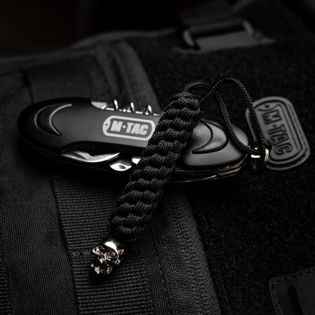 M-Tac knife lanyard Helix Skull Black paracord (TMLHS-BK)